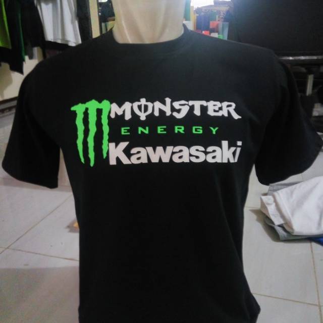 Tshirt baju kaos MONSTER ENERGY KAWASAKI