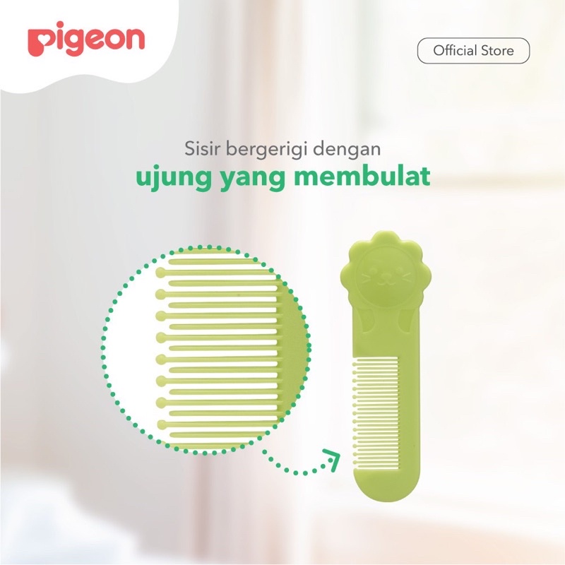 Pigeon comb and hair brush set - sisir rambut bayi