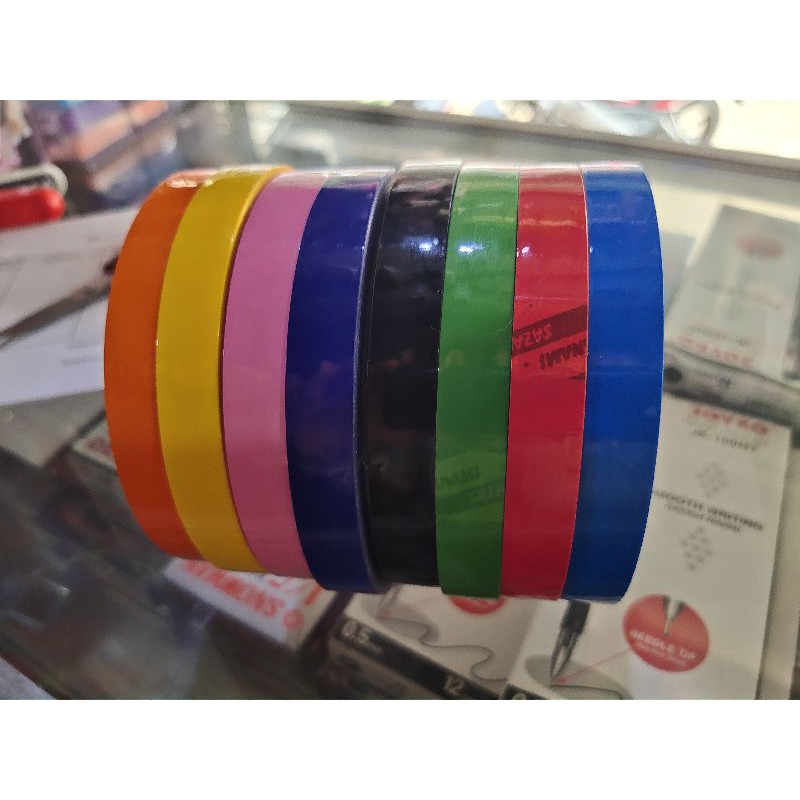 

Solatip/ Selotip/ Solasi / Isolasi / Warna Warni 1/2 inchi Sazanami
