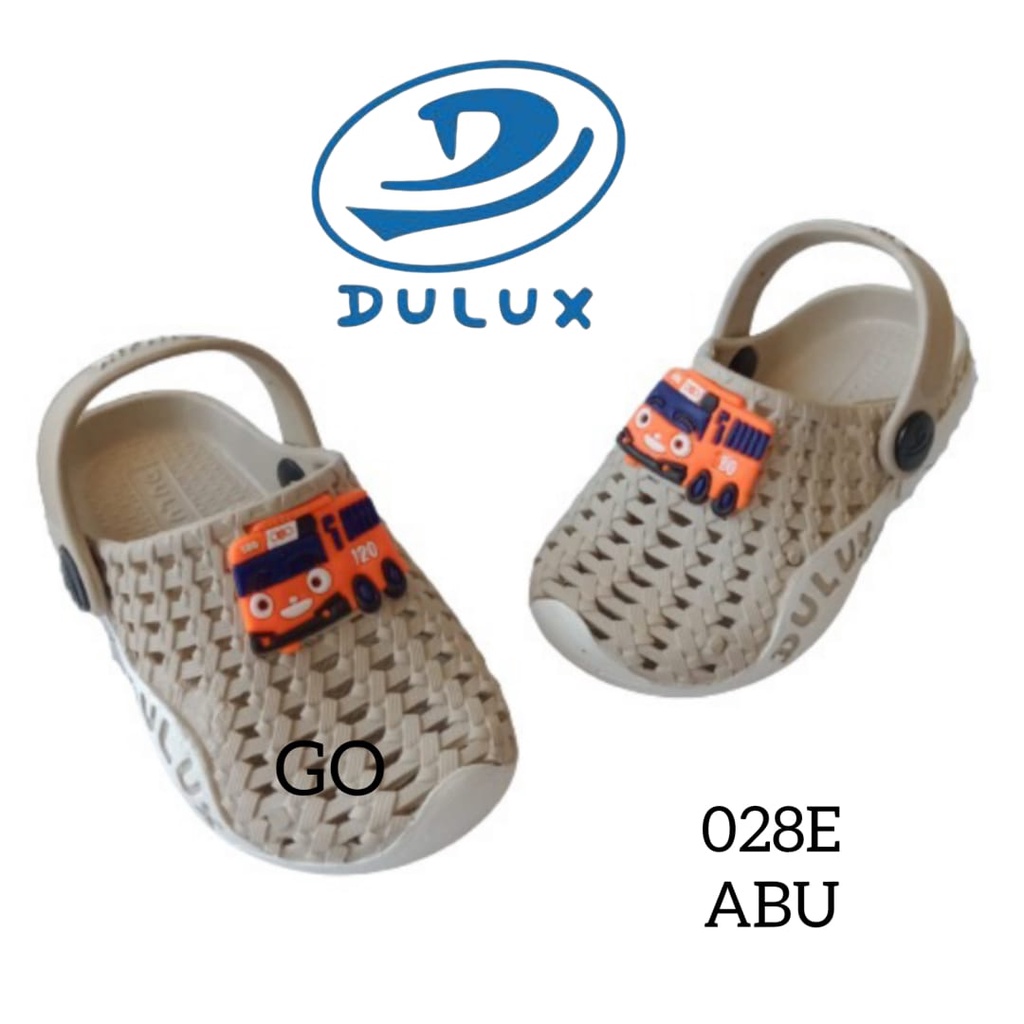 gof DULUX CQ 028ED TAYO Sandal Baim Tali Belakang Model Lucu Sandal Slop Anak Laki-Laki Model Karakter TAYO