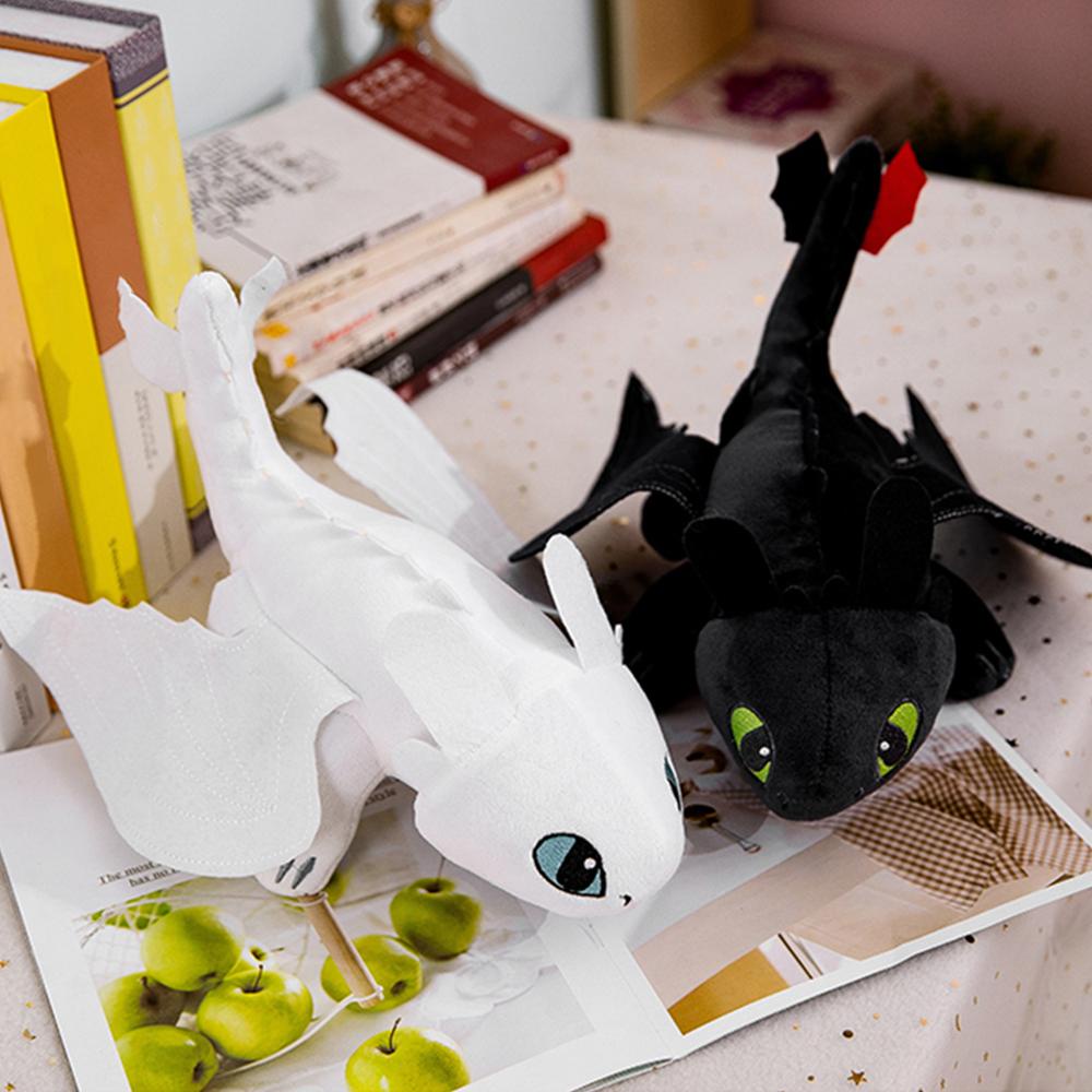 Timekey Mainan Boneka Plush Toothless 27cm / 35cm Untuk Hadiah Natal / Valentine / Ulang Tahun P9Y7