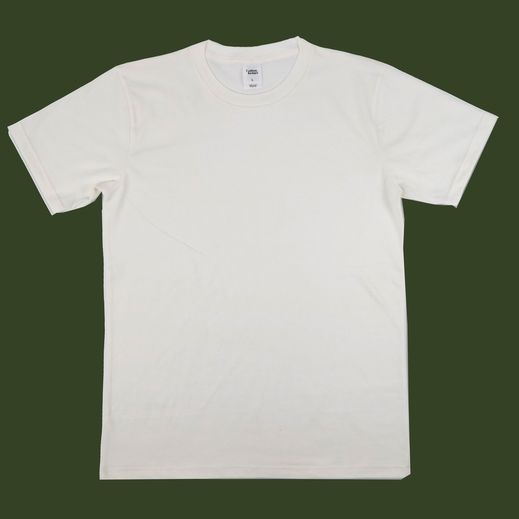 Kaos Polos  - Putih Netral | COTTON US SUPIMA 30s | Oeko-Tex