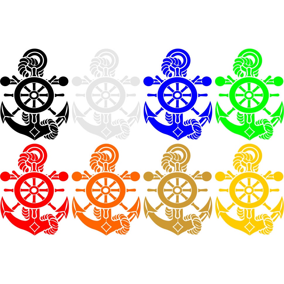 stiker logo jangkar | kating stiker jangkar | logo jangkar keren