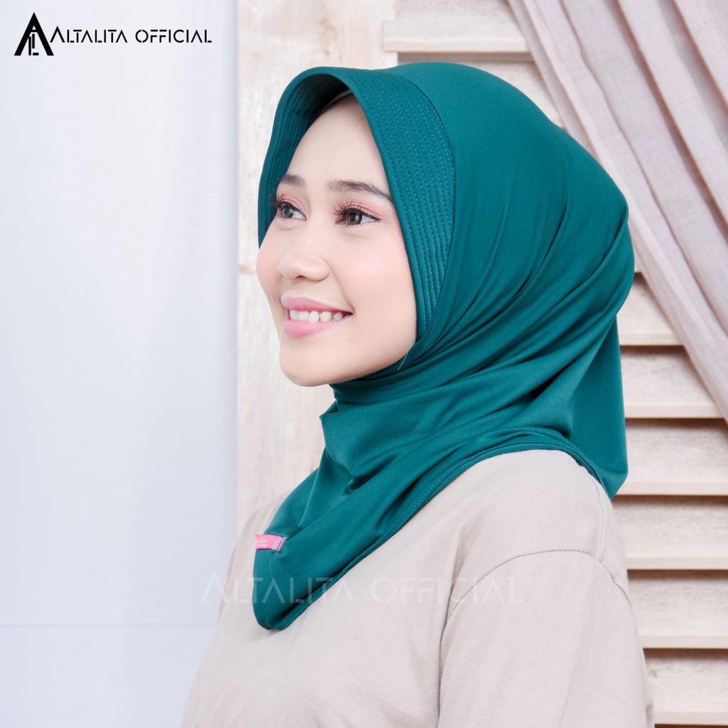 Altalita - Kerudung Instant Nadira Sport Jilbab Instan Sporty Jersey Spandek Premium pet Antem Olahraga Volly Senam High Quality