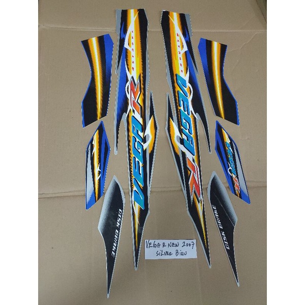 STRIPING VEGA R NEW 2007 SILVER BIRU