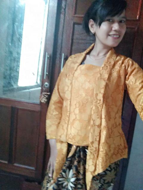 Batik Couple  Kutubaru Brukat Panjang Set Couple/batik Set/batik Seragam/kebaya Kondangan