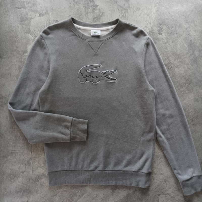 lacoste* big logo crewneck second