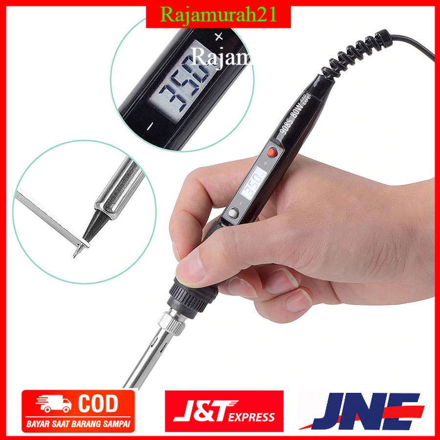 SONEX Electric Solder LCD Soldering 80W 220V - 908S - Black - 7ROT8RBK