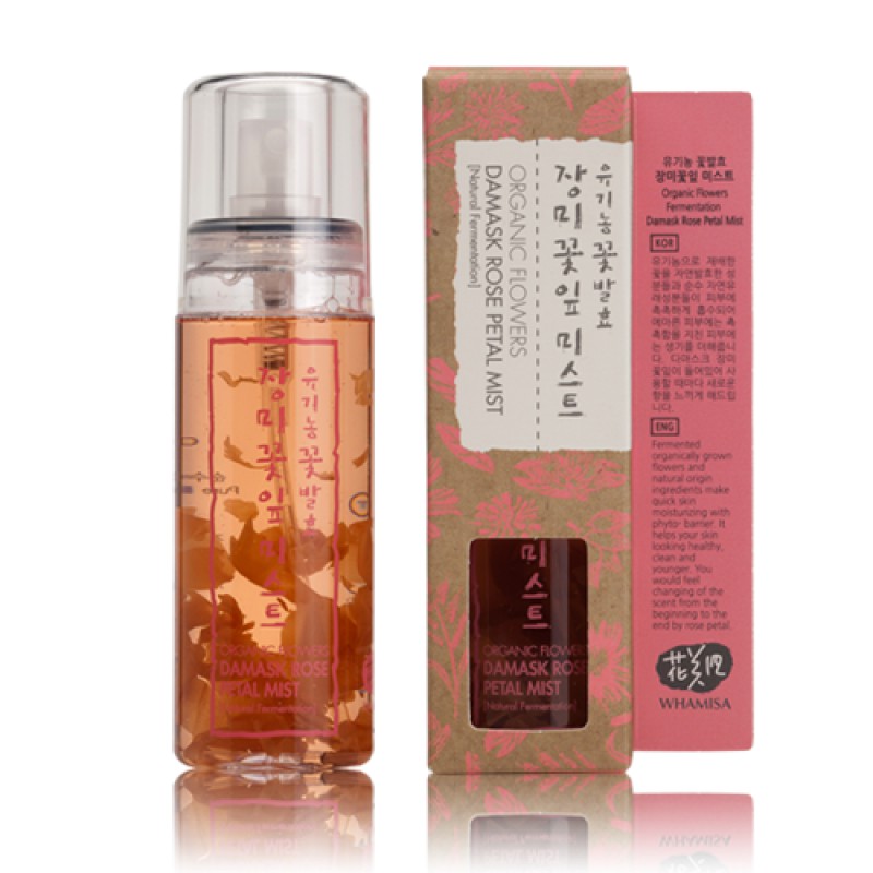 WHAMISA - Organic Flowers Damask Rose Petal Mist 80ml