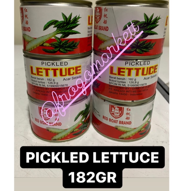 Caisim Kalengan Pickled Lettuce Acar Selada 182 gr