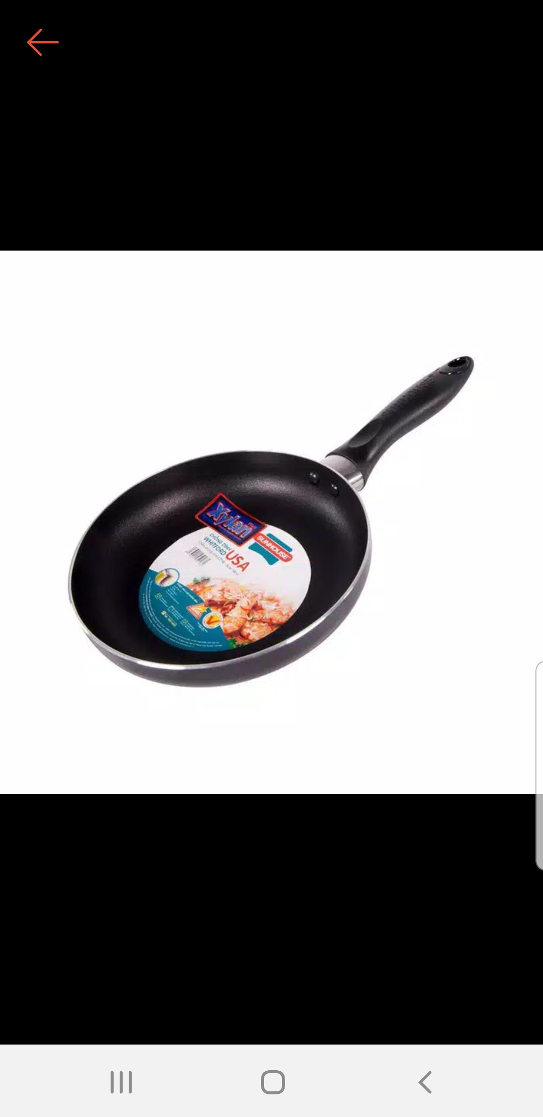 Fry Pan Nonstick 26cm 2.4mm Ct-26 Sunhouse