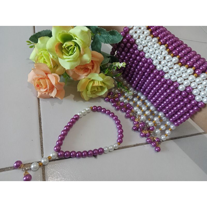 TASBIH 33 BUTIR/TASBIH KOMBINASI/TASBIH MUTIARA/TASBIH CANTIK