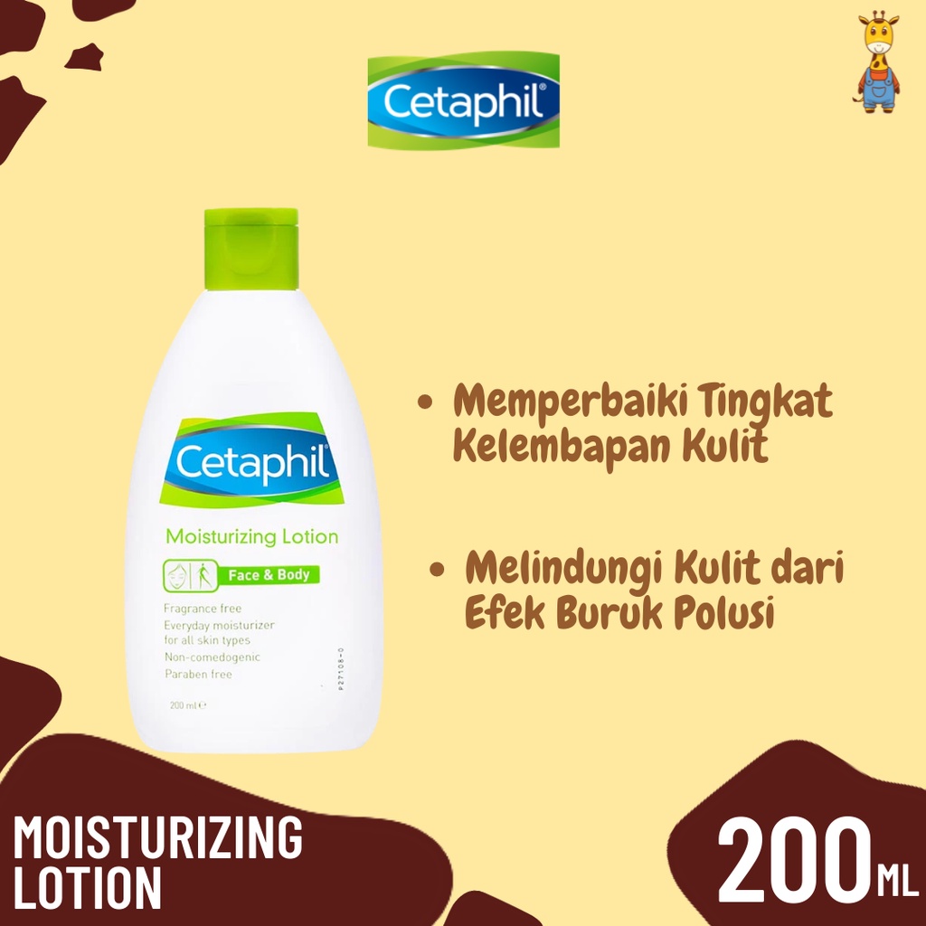 Cetaphil Moisturizing Lotion 200ml - Losion Pelembab Kulit Wajah