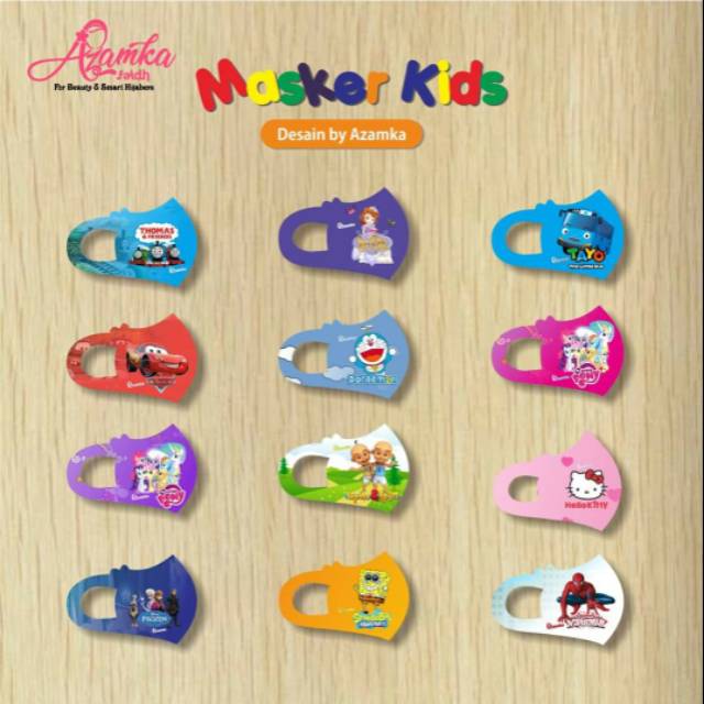 Masker Scuba Kids Azamka / Masker Anak / masker scuba anak