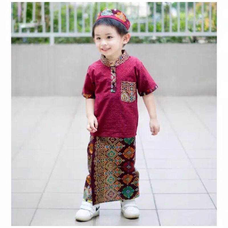 SARKOCI (SARUNG koko peci) Sarung celana koko peci anak/Batik prada