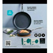 T Chef Black Series/ Teflon Tupperware 28 cm dan 20cm