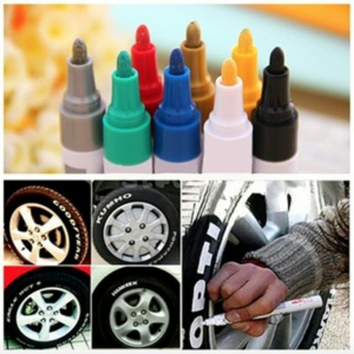 Pen Spidol Warna Ban Mobil Motor Karet Permanen Toyo  Paint Murah