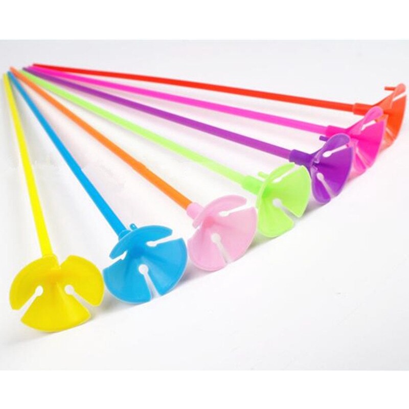 Stick Balon Warna Warni 1 Pcs Tangkai Balon 27Cm