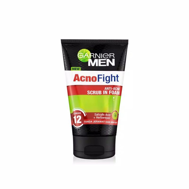 Garnier Men Acno Fight Anti Acne Scrub In Foam - 100ml / 100 ml