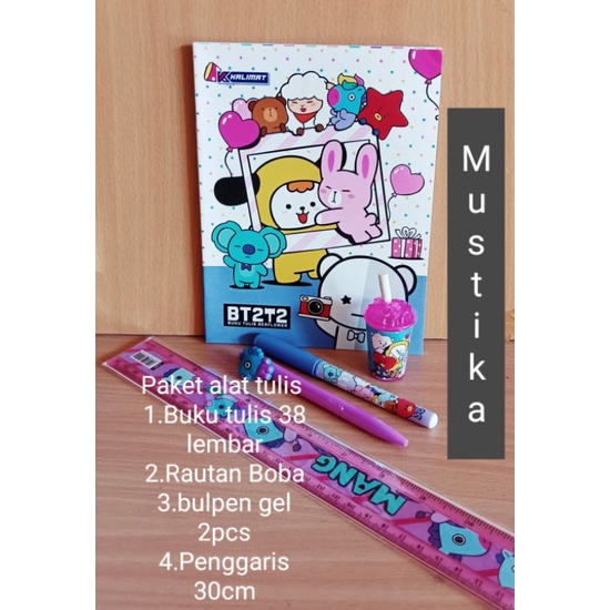 

Paket alat tulis murah/bt21/anak sekolah