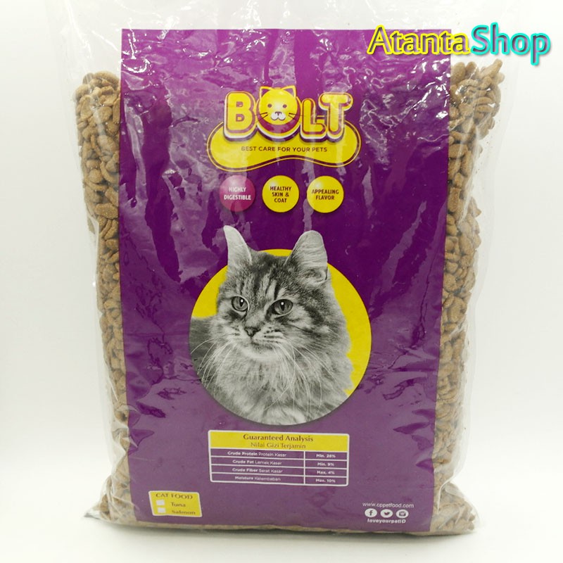 Bolt 1kg Cat Food Makanan Kucing Shopee Indonesia