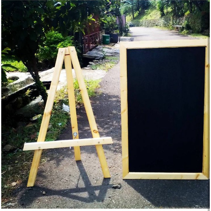 

Standing tripot 60cm kayu kaki penyangga papan tulis kapur promo