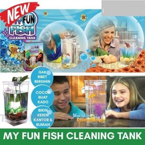 Akuarium Mini Aquarium My Fun Fish Cleaning Tank Betta Cupang