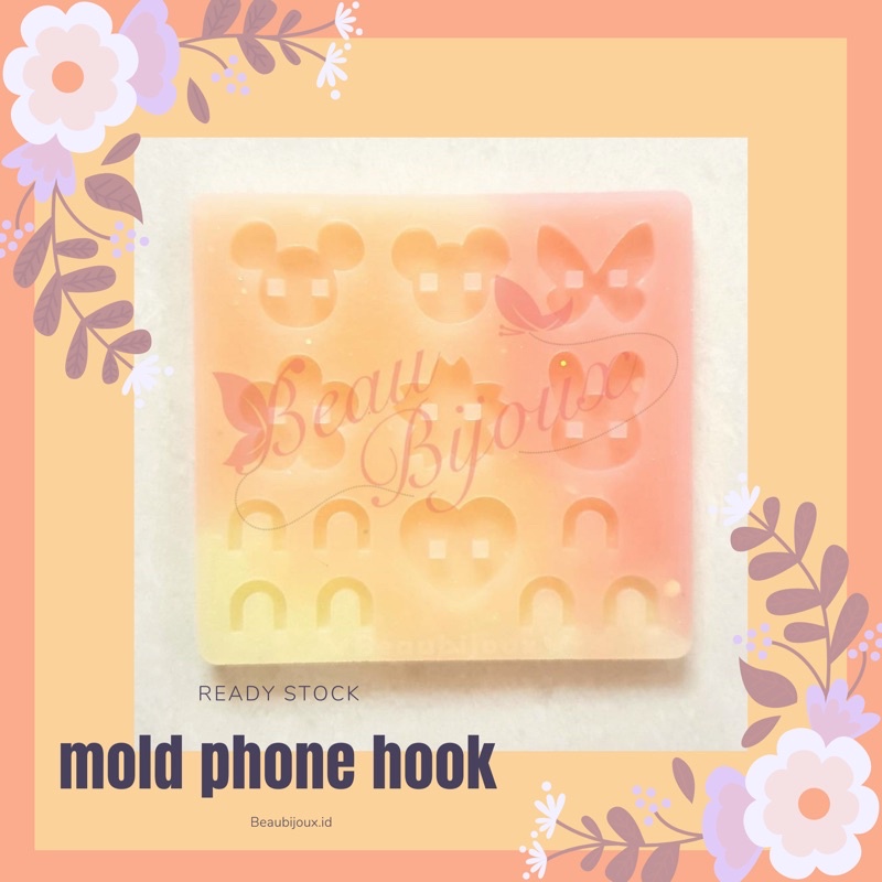 

phone hook set silicone mold cetakan silikon READY STOCK