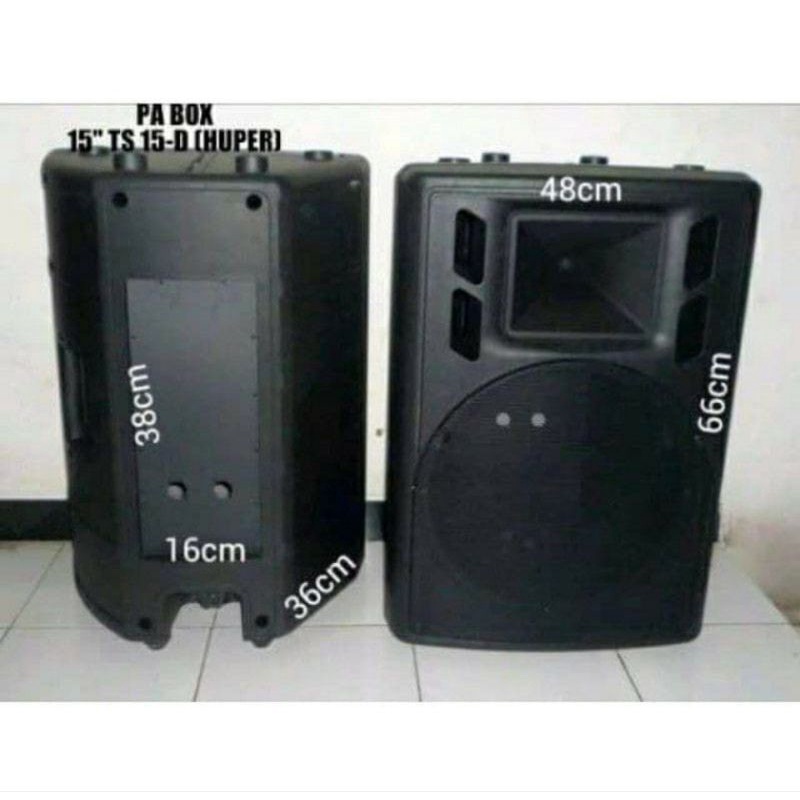 Box speaker fiber plastik 12 inch model HUPER Import/box kosong Huper