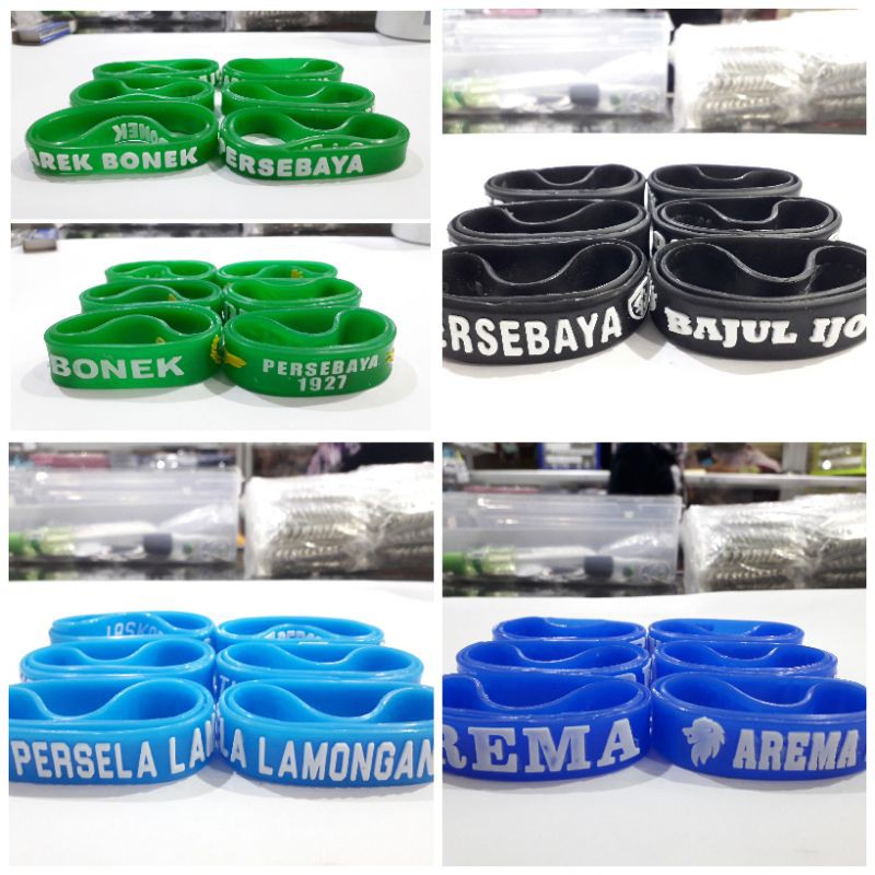 Gelang Karet KLUB BOLA Per Lusin Grosir
