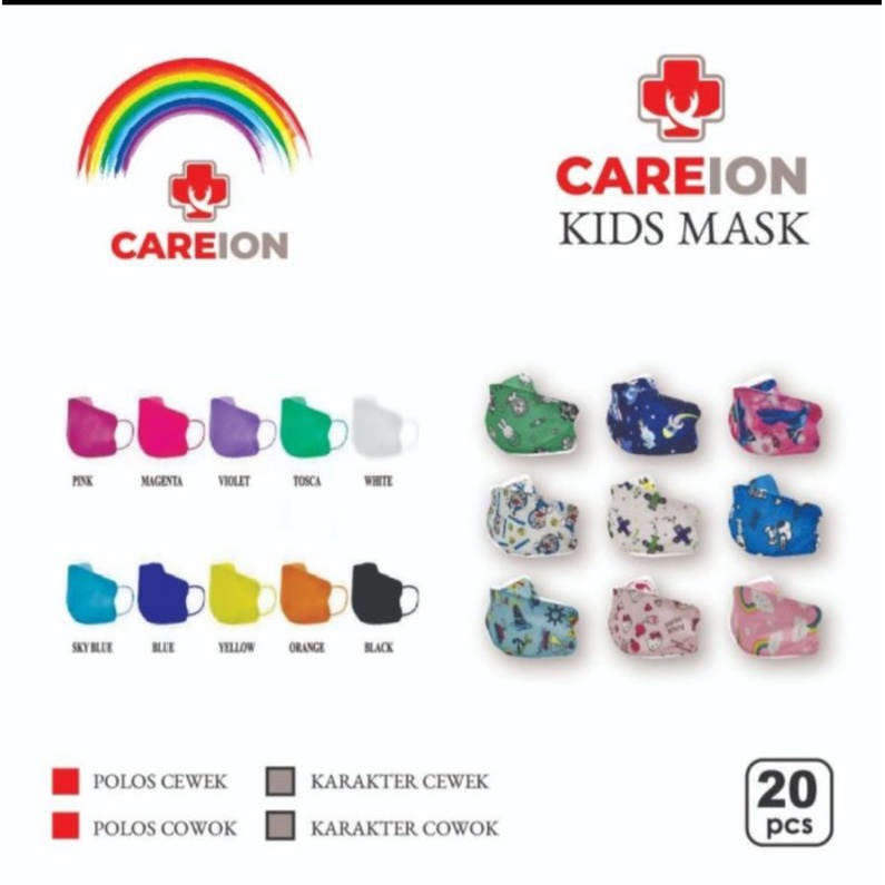 masker kf94 anak rainbow