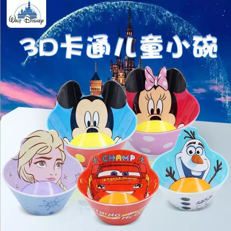 MANGKOK ANAK KARAKTER MICKEY MINNIE ELSA PRINCESS MANGKOK MELAMIN