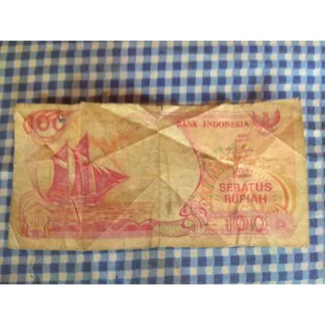 Uang Kertas Kuno Langka 100 Rupiah Perahu Layar Tahun 1992