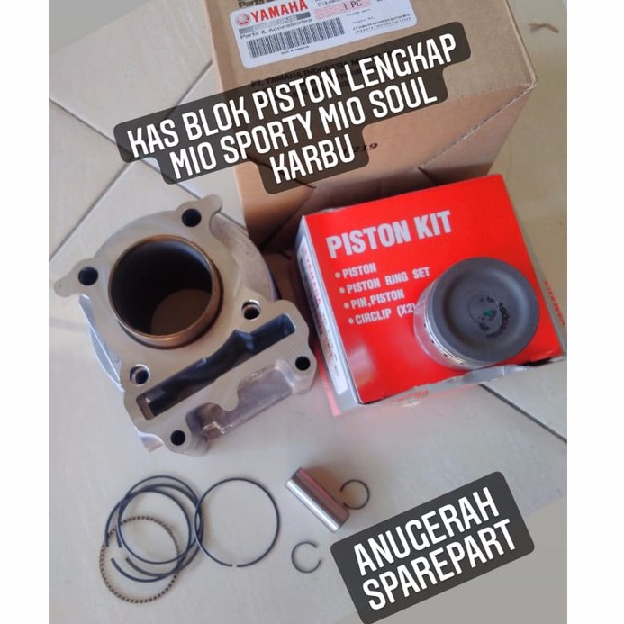 Blok Kas Piston LENGKAP Yamaha Mio Karbu Smile Mio Soul ORI YGP