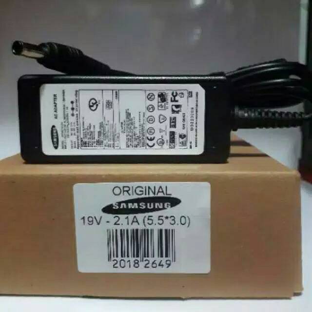 ORIGINAL Adaptor Charger Samsung NP275E4V RV413 NP270E5E NP370R4V 19V 2.1A Lengkap dengan Kabel