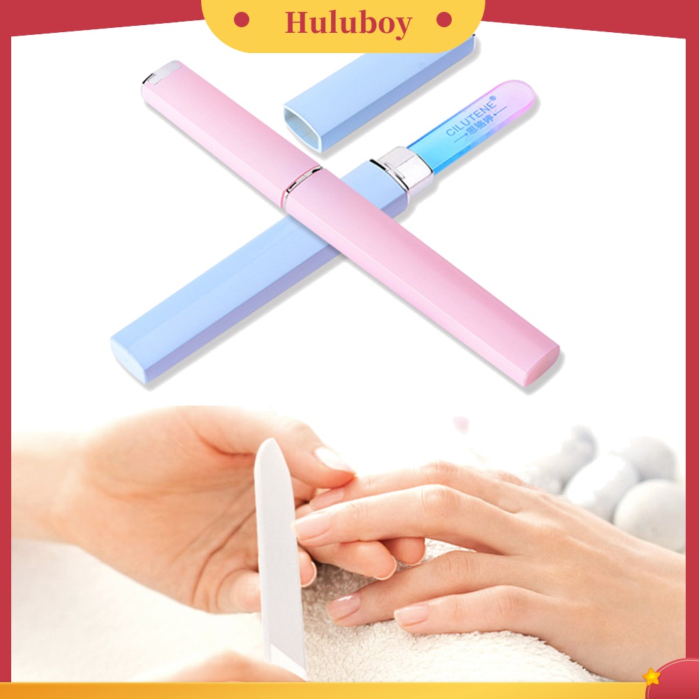 Huluboy Huluboy♡ Alat Kikir Kuku Bahan Alloy Tahan Lama Dengan Kotak Penyimpanan Untuk Manicure Pedicure