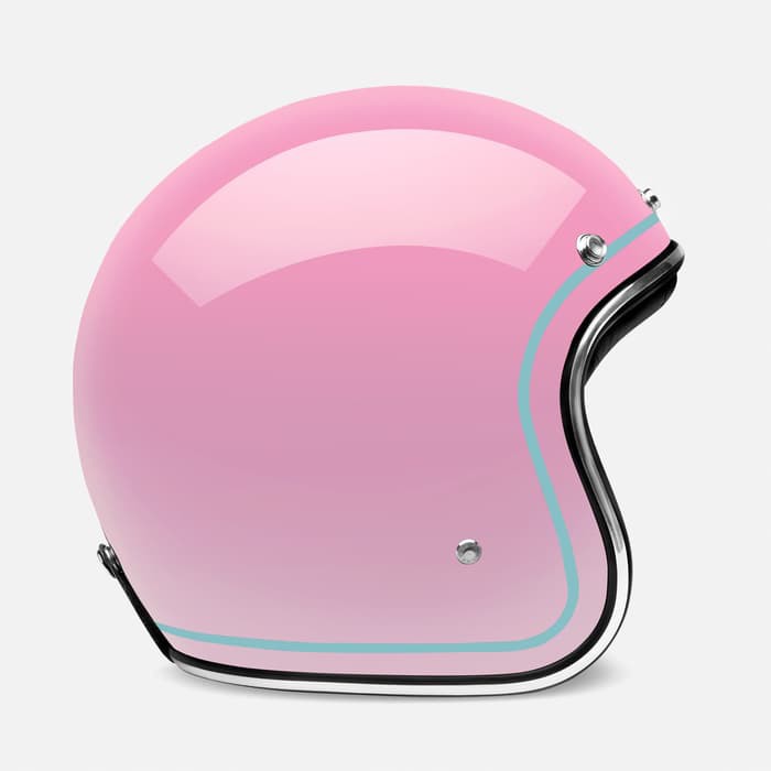 HELM RETRO ZULU AZURA PINK CHROME