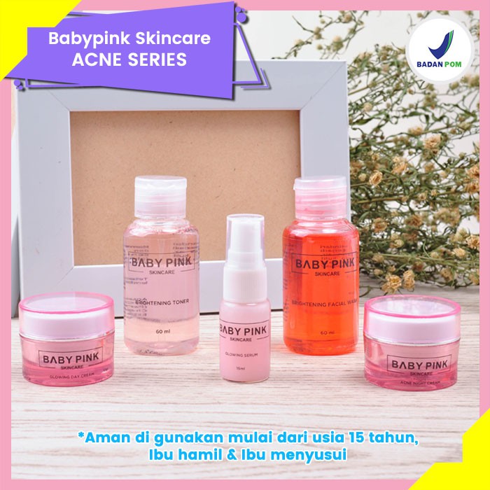 Baby Pink Skincare Acne Series Menghilangkan Jerawat Meradang Halal Aman dan Resmi BPOM