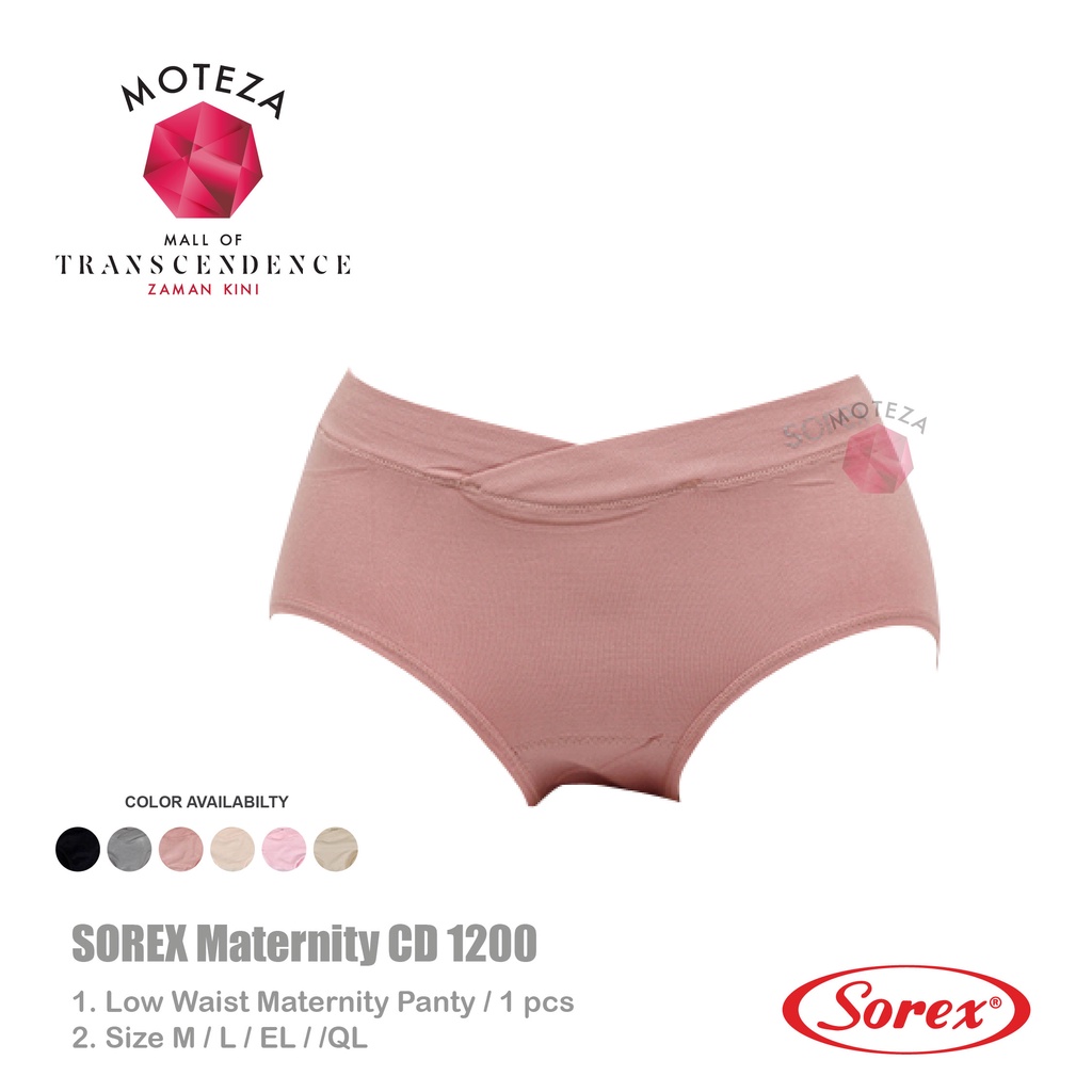 BISA PILIH WARNA Sorex Celana Dalam Wanita Hamil - CD 1200 ; 1146 - Low Waist Maternity Panty