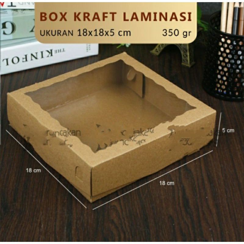 

DUS BROWNIES/KUE KRAFT 350 LAMINASI UK 18X18X5