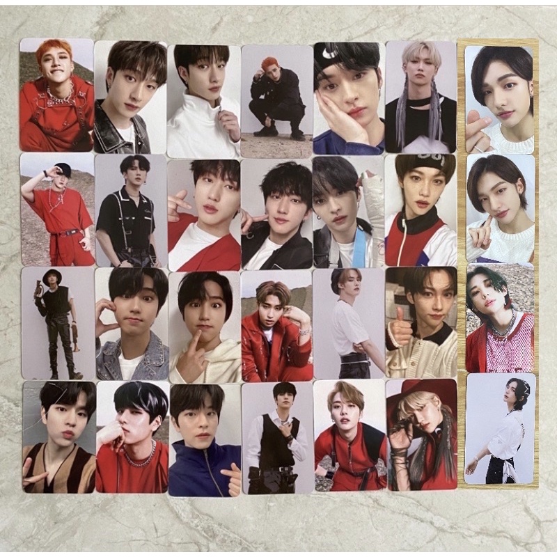 [ OFFICIAL PHOTOCARD ] pc stray kids pob jyp bene noeasy skz hyunjin seungmin han bangchan felix cha