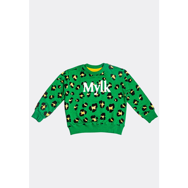 MYLK By Rafathar  Sweater Green Leopard