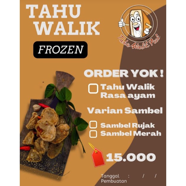 

Tahu Walik Sambal Rujak (Frozen)