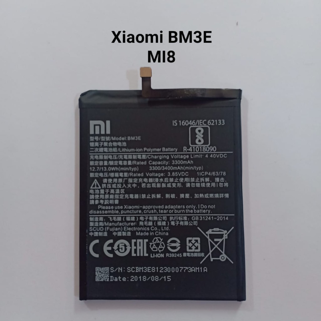 Baterai Xiaomi Mi 8 BM3E Original