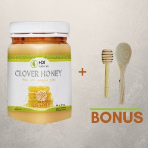 CLOVER HONEY MADU HDI 500GR & 1KG ORIGINAL EXP 2024 FREE 1PCS SENDOK MADU