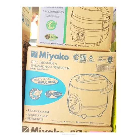 Rice Cooker Magic Com Mini Miyako 0.6Liter MCM-606A 3in1 MCM 606