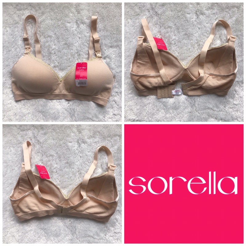 sorella bra menyusui tanpa kawat katun modal 34B dan 36B original sale