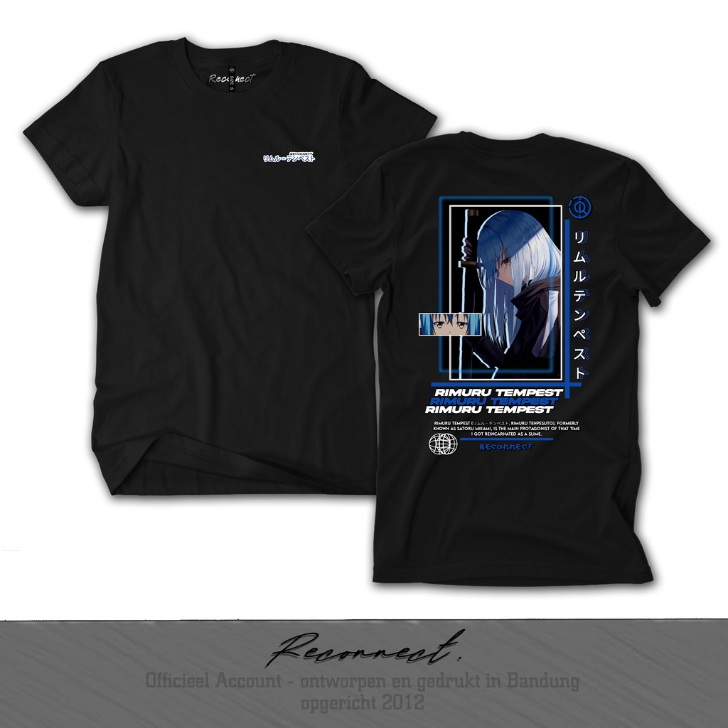 Reconnect Kaos Anime Rimuru Tempest - Kaos Anak &amp; Dewasa Unisex - Gratis Tambah Nama