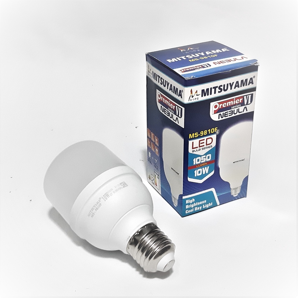 Bohlam Fitting LED 10 Watt Super Terang Cahaya Putih MS-9810F