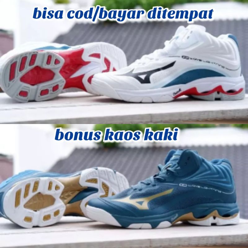 sepatu voli Mizuno wave lightning z 6 mid premium Wlz6 premium